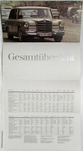 1976 Mercedes-Benz Passenger Car Programme Sales Brochure - German Text