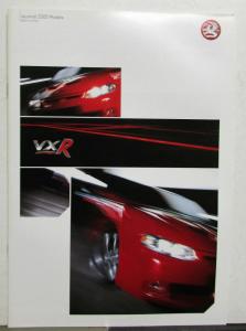 2005 Vauxhall VXR Color Options Specifications Features Brochure UK First Ed