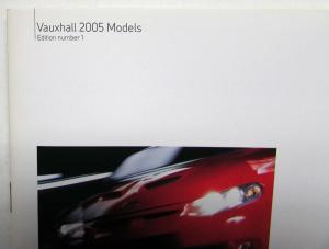 2005 Vauxhall VXR Color Options Specifications Features Brochure UK First Ed