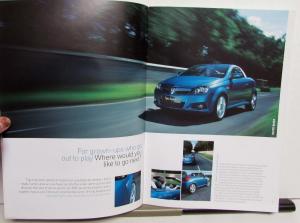 2005 Vauxhall Tigra Color Options Specifications Feature Brochure United Kingdom