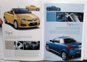 2005 Vauxhall Tigra Color Options Specifications Feature Brochure United Kingdom