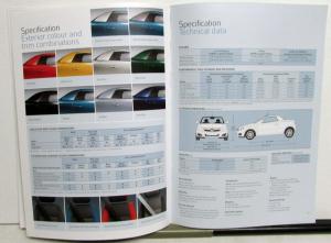 2005 Vauxhall Tigra Color Options Specifications Feature Brochure United Kingdom