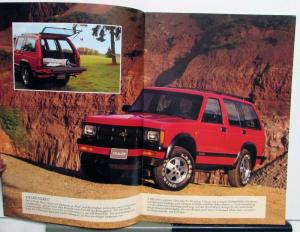 1992 Chevrolet S-10 Blazer Color Ordering Codes Specs Diagrams Brochure German