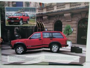 1992 Chevrolet S-10 Blazer Color Ordering Codes Specs Diagrams Brochure German