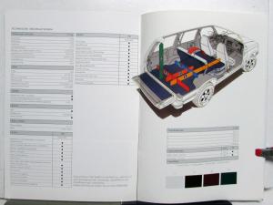 1992 Chevrolet S-10 Blazer Color Ordering Codes Specs Diagrams Brochure German