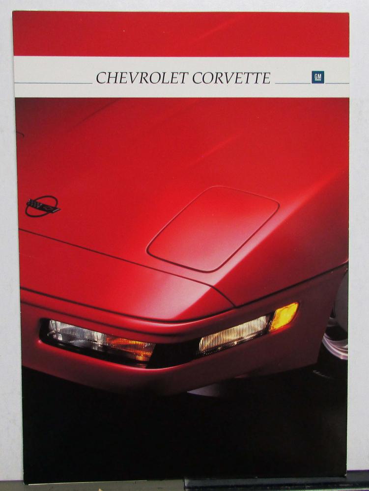 1992 Cheverolet Corvette Color Ordering Codes Specs Brochure Dutch Belgian Text