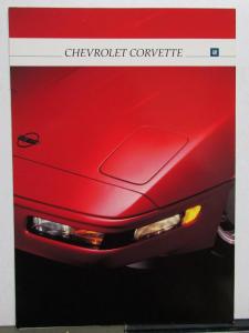 1992 Cheverolet Corvette Color Ordering Codes Specs Brochure Dutch Belgian Text