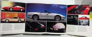 1992 Cheverolet Corvette Color Ordering Codes Specs Brochure Dutch Belgian Text