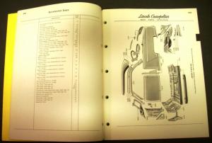 Original 1953 Lincoln Dealer Body Parts Catalog Book Cosmopolitan Capri Numbers