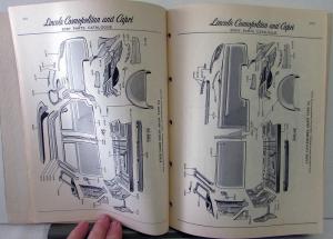Original 1953 1954 Lincoln Dealer Body Parts Catalog Book Cosmopolitan Capri