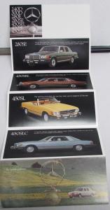 1977 Mercedes-Benz Sales Folder Mailer 240D 300D 280E 280SE 450SEL 450SL 450SLC