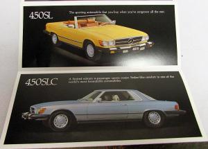 1977 Mercedes-Benz Sales Folder Mailer 240D 300D 280E 280SE 450SEL 450SL 450SLC