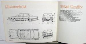 1977 Mercedes-Benz 450SEL Dealer Salesmans Car Introductory Guide
