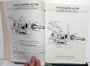 Original 1952 1953 1954 Lincoln Chassis Parts Catalog Book Cosmopolitan Capri