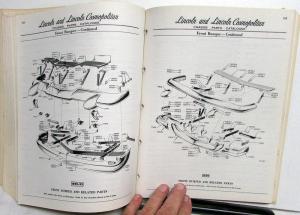 Original 1952 1953 1954 Lincoln Chassis Parts Catalog Book Cosmopolitan Capri