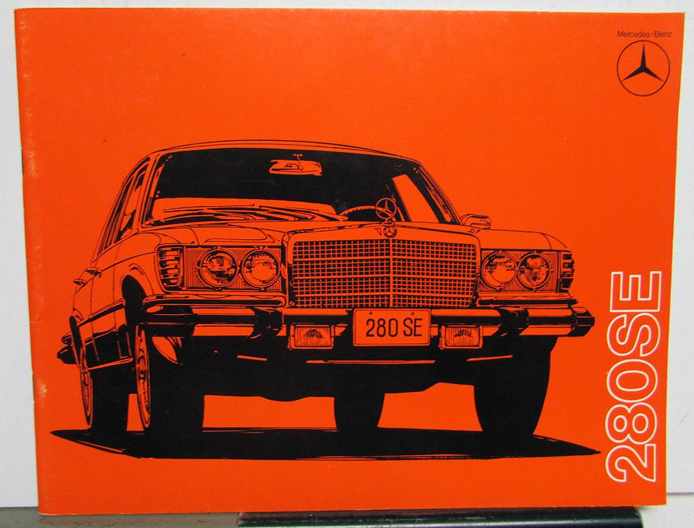 1977 Mercedes-Benz 280SE Dealer Salesmans Car Introductory Guide