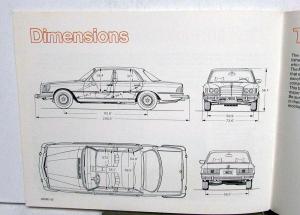 1977 Mercedes-Benz 280SE Dealer Salesmans Car Introductory Guide