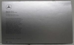 1978 Mercedes-Benz Full Line Small Flip-Up Sales Brochure