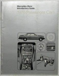 1978 Mercedes-Benz Dealer Salesmans Car Introductory Guide 230 240 300 280 450