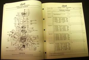 Original 1952-1955 Lincoln Chassis Parts Catalog Supplement Cosmopolitan Capri