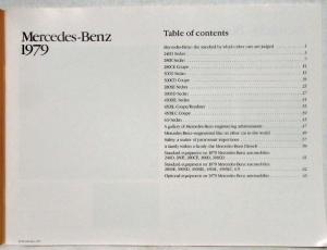 1979 Mercedes-Benz Full Line Large Sales Brochure