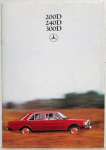 1980 Mercedes-Benz 200D 240D 300D Sales Brochure - German Text