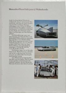 1980 Mercedes-Benz 200D 240D 300D Sales Brochure - German Text