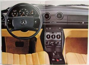 1980 Mercedes-Benz 200D 240D 300D Sales Brochure - German Text