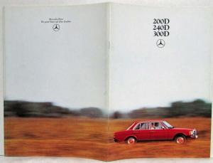 1980 Mercedes-Benz 200D 240D 300D Sales Brochure - German Text