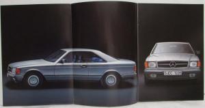 1981 Mercedes-Benz 380SEC and 500SEC Sales Brochure - German Text