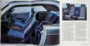 1981 Mercedes-Benz 380SEC and 500SEC Sales Brochure - German Text