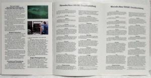 1981 Mercedes-Benz 380SEC and 500SEC Sales Brochure - German Text
