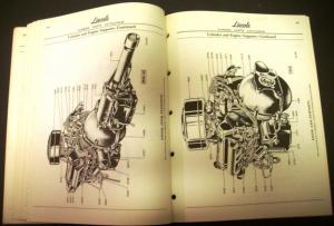 Original 1952 1953 1954 1955 Lincoln Dealer Chassis Parts Catalog Book Capri