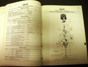 Original 1952 1953 1954 1955 Lincoln Dealer Chassis Parts Catalog Book Capri