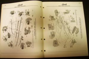 Original 1953 1954 1955 Lincoln Dealer Body Parts Catalog Book Final Edition