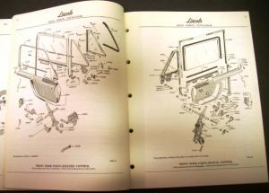 Original 1953 1954 1955 Lincoln Dealer Body Parts Catalog Book Final Edition