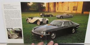 1986 Jaguar Sales Brochure XJ6 Series III Vanden Plas XJS From Detroit Auto Show
