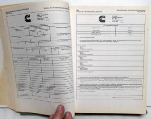 1999 Cummins Troubleshooting & Repair Shop Manual ISM/QSM11 Series Diesel Engine