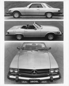 1981 Mercedes-Benz 380SLC and 380SL Press Photo and Release 0028