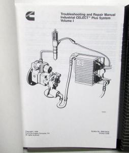 1998-99 Cummins Troubleshooting Repair Shop Manual Celect Plus System ECM Diesel