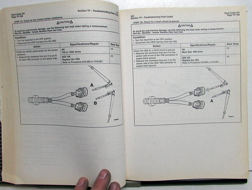 1999 Cummins ISC QSC8.3 ISL Engines Troubleshooting & Repair Manual 3 VOL SET 