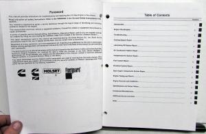 1994-95 Cummins Troubleshooting Repair Shop Manual L10 240 - 260G Gas Engine