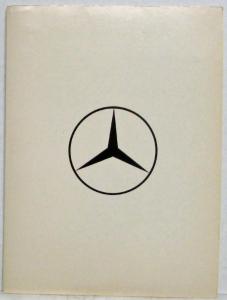 1981 Mercedes-Benz Media Information Press Kit 240 280 300 380 Series