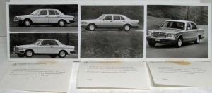 1981 Mercedes-Benz Media Information Press Kit 240 280 300 380 Series