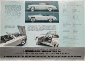 1954 Mercedes-Benz 190SL Spec Sheet