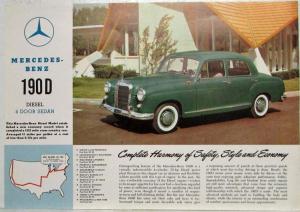1959 Mercedes-Benz 190D Spec Sheet