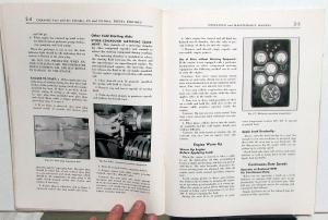 1955 Cummins Operation & Maintenance Manual H HS HR HRS NH NHS NHH NHRS NT NRT