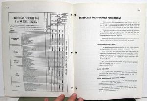 1959 Cummins Operation Owners Manual H & NH Series Diesel Engines
