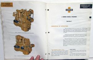 1960 Cummins Operation & Maintenance Owners Manual J Series Diesel Engines