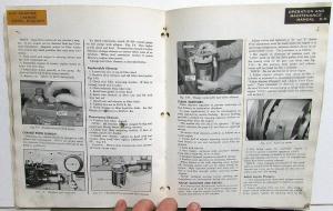 1960 Cummins Operation & Maintenance Owners Manual J Series Diesel Engines